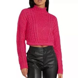 Sanctuary pink crop sweater, Sm